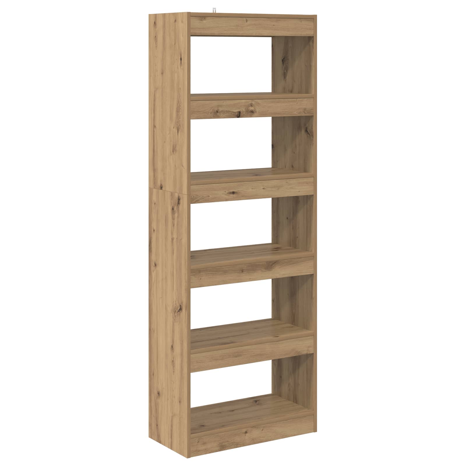 Bücherregal 5 Ebenen 60 x 30 x 166 cm Holzwerkstoff
