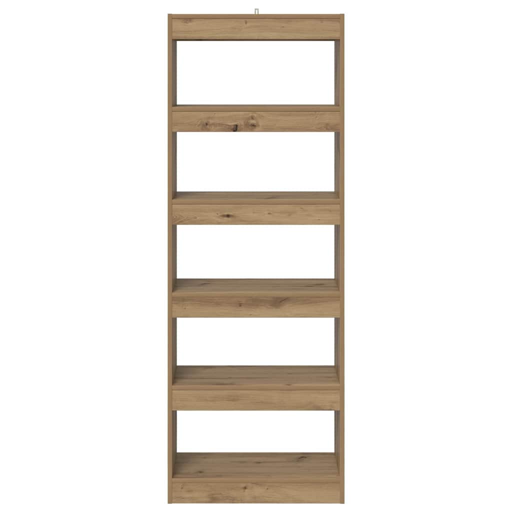 Bücherregal Artisan-Eiche 60 x 30 x 166 cm Holzwerkstoff