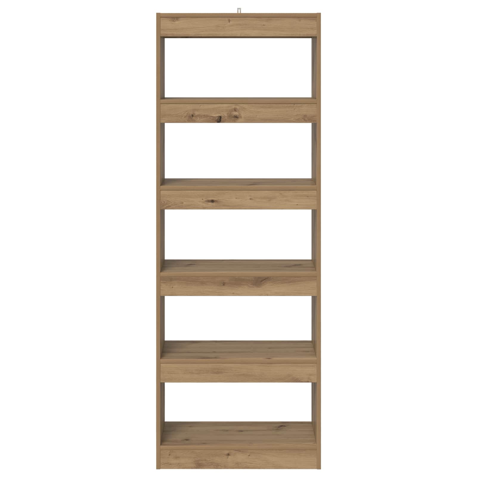 Bücherregal 5 Ebenen 60 x 30 x 166 cm Holzwerkstoff