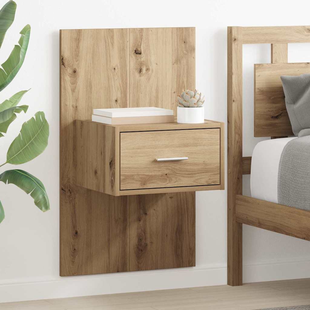 Nachttisch 2 stk. Artisan-Eiche 50 x 32,5 x 80cm Holzwerkstoff