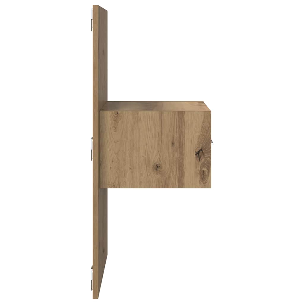 Nachttisch 2 stk. Artisan-Eiche 50 x 32,5 x 80cm Holzwerkstoff