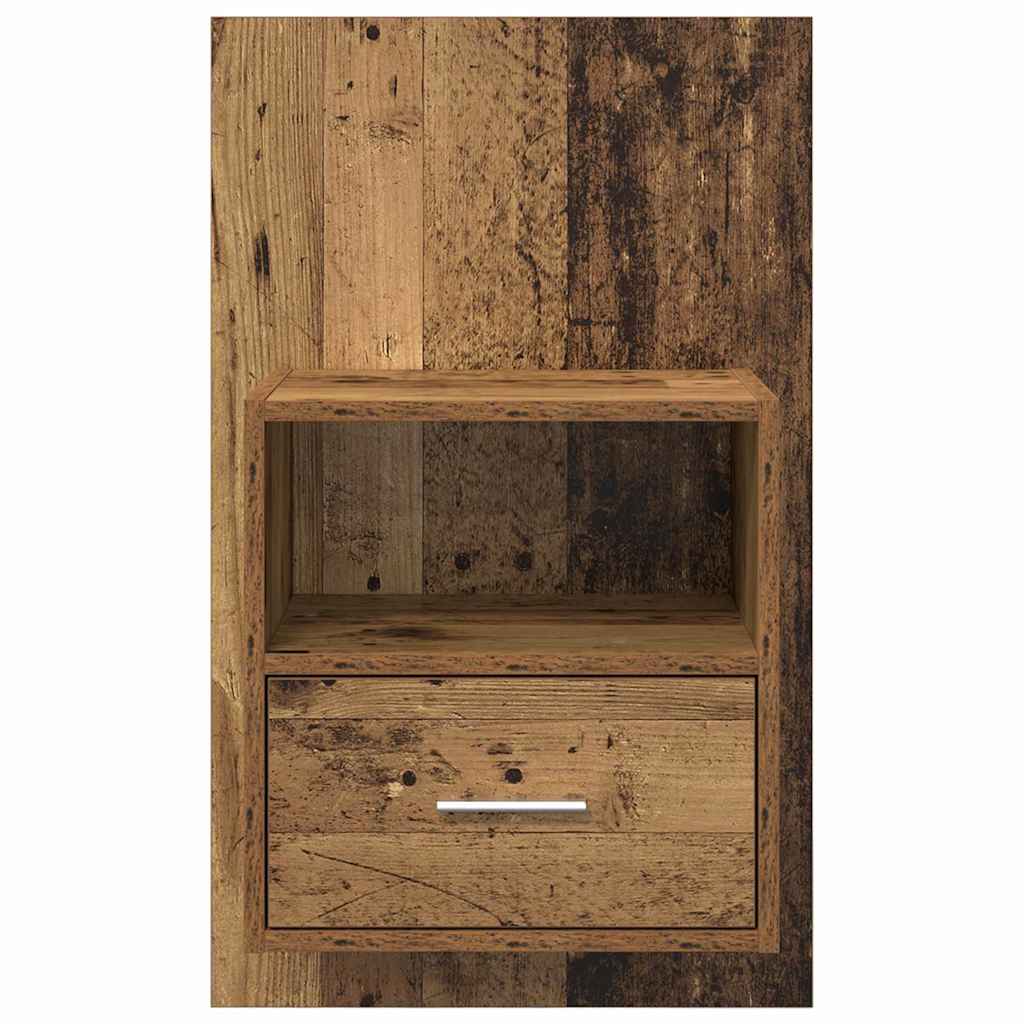 Nachttisch 2 stk. Altholz 50 x 32.5 x 80cm Holzwerkstoff