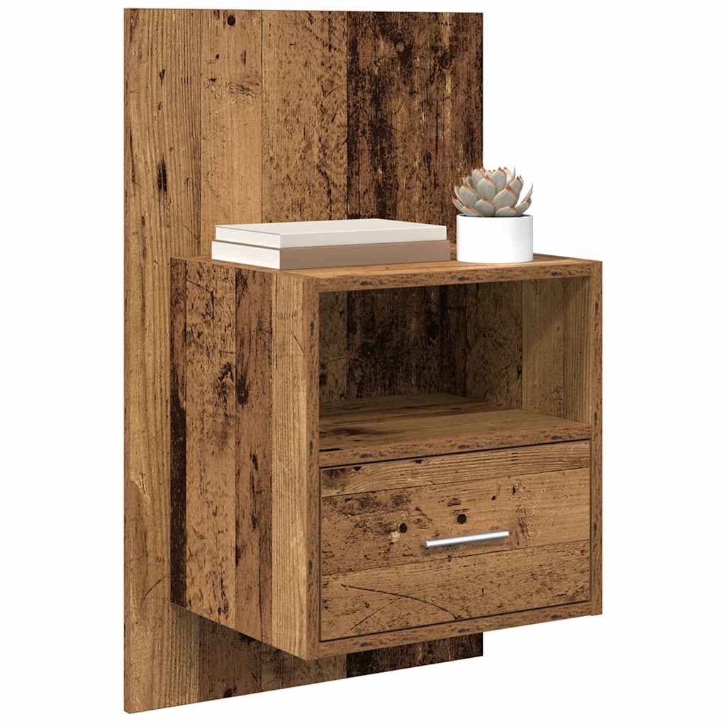 Nachttisch 2 stk. Altholz 50 x 32.5 x 80cm Holzwerkstoff