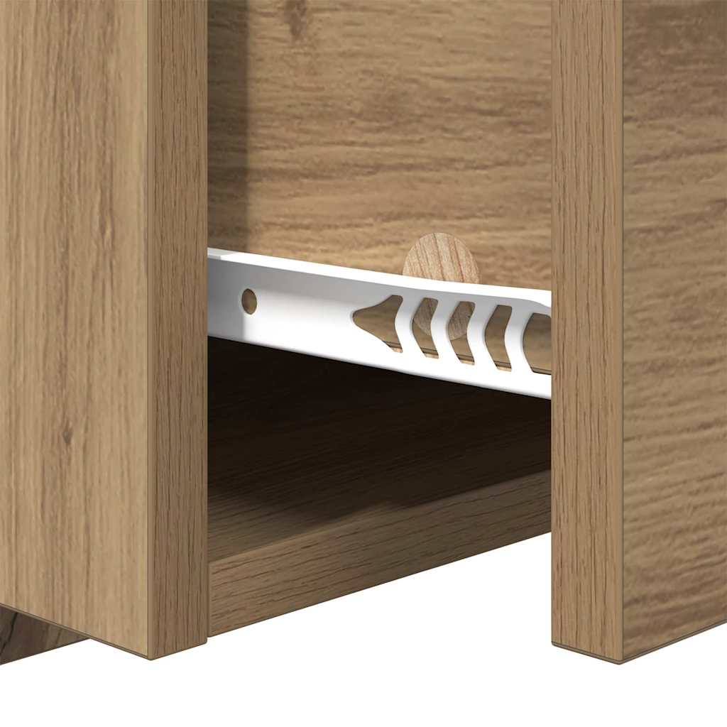 Nachttisch 2 stk. Artisan-Eiche 50 x 32.5 x 80cm Holzwerkstoff