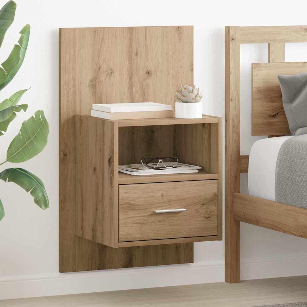 Nachttisch 2 stk. Artisan-Eiche 50 x 32.5 x 80cm Holzwerkstoff