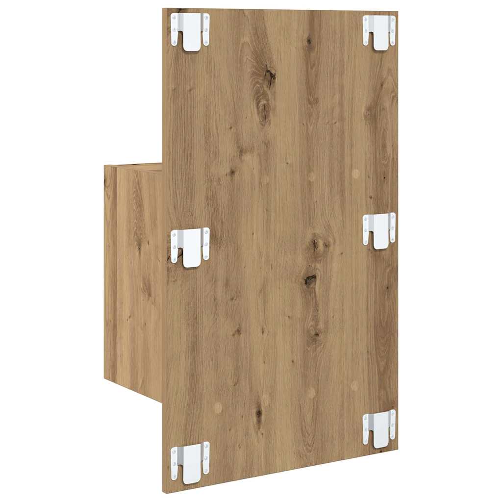 Nachttisch 2 stk. Artisan-Eiche 50 x 32.5 x 80cm Holzwerkstoff