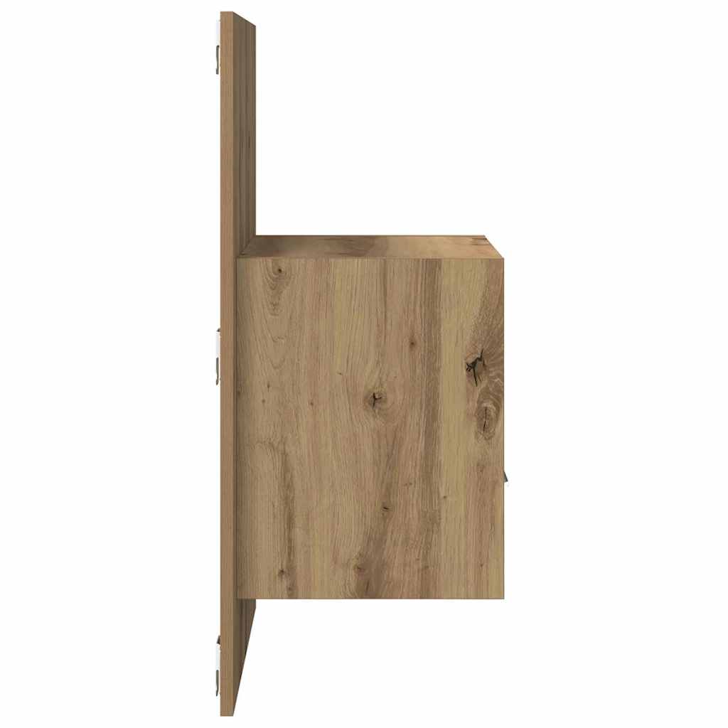 Nachttisch 2 stk. Artisan-Eiche 50 x 32.5 x 80cm Holzwerkstoff
