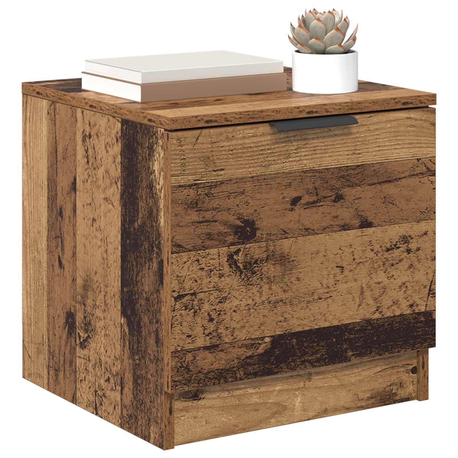 Bettschrank 2 stk. Altholz 40 x 39 x 40 cm Holzwerkstoff