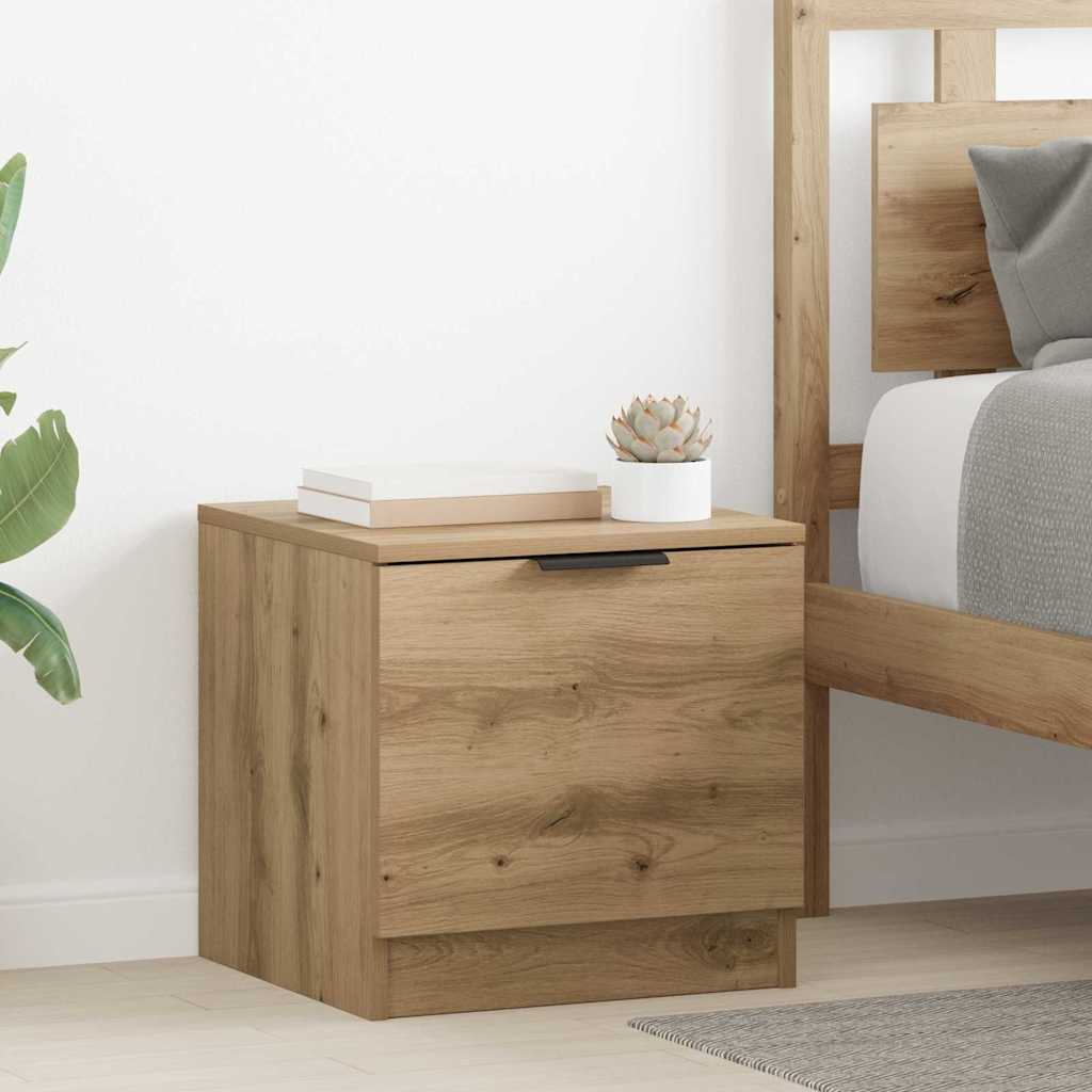 Bettschrank 2 stk. Artisan-Eiche 40 x 39 x 40 cm Holzwerkstoff
