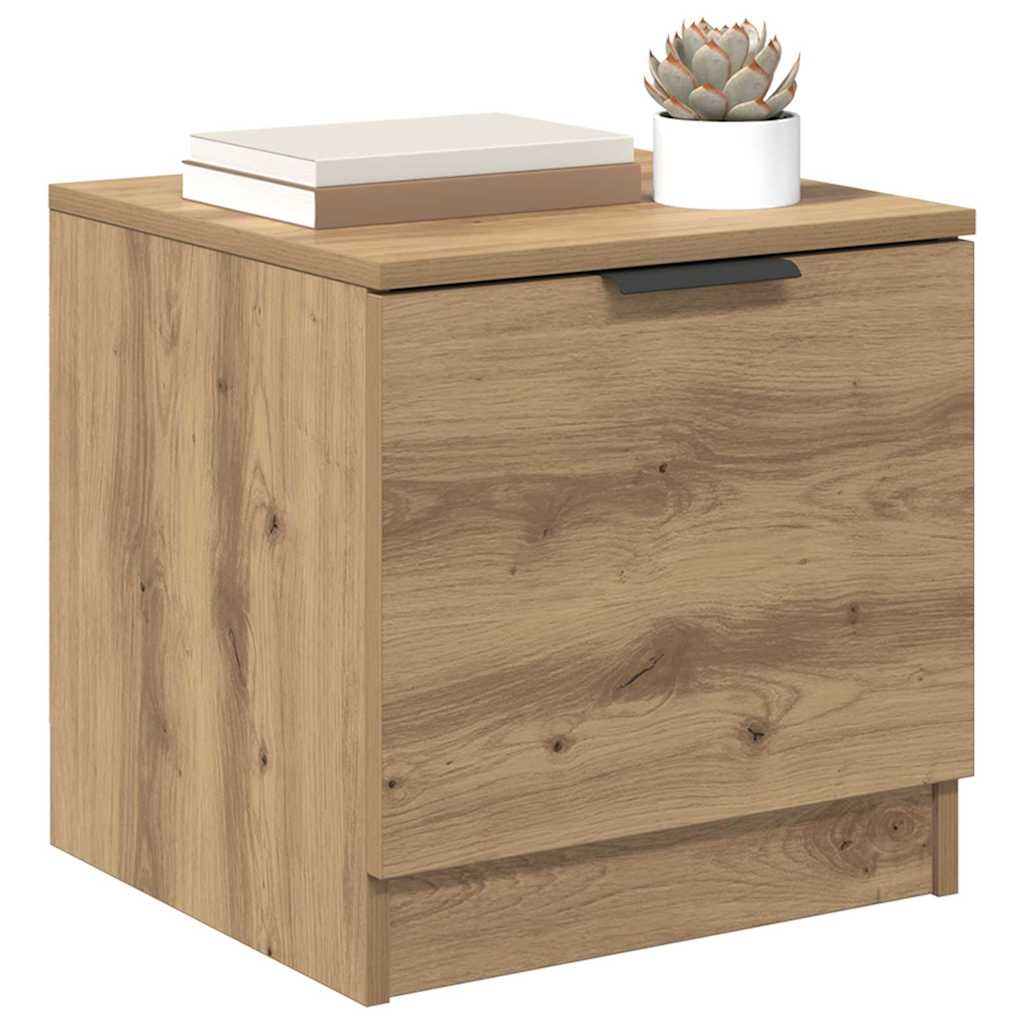 Bettschrank 2 stk. Artisan-Eiche 40 x 39 x 40 cm Holzwerkstoff
