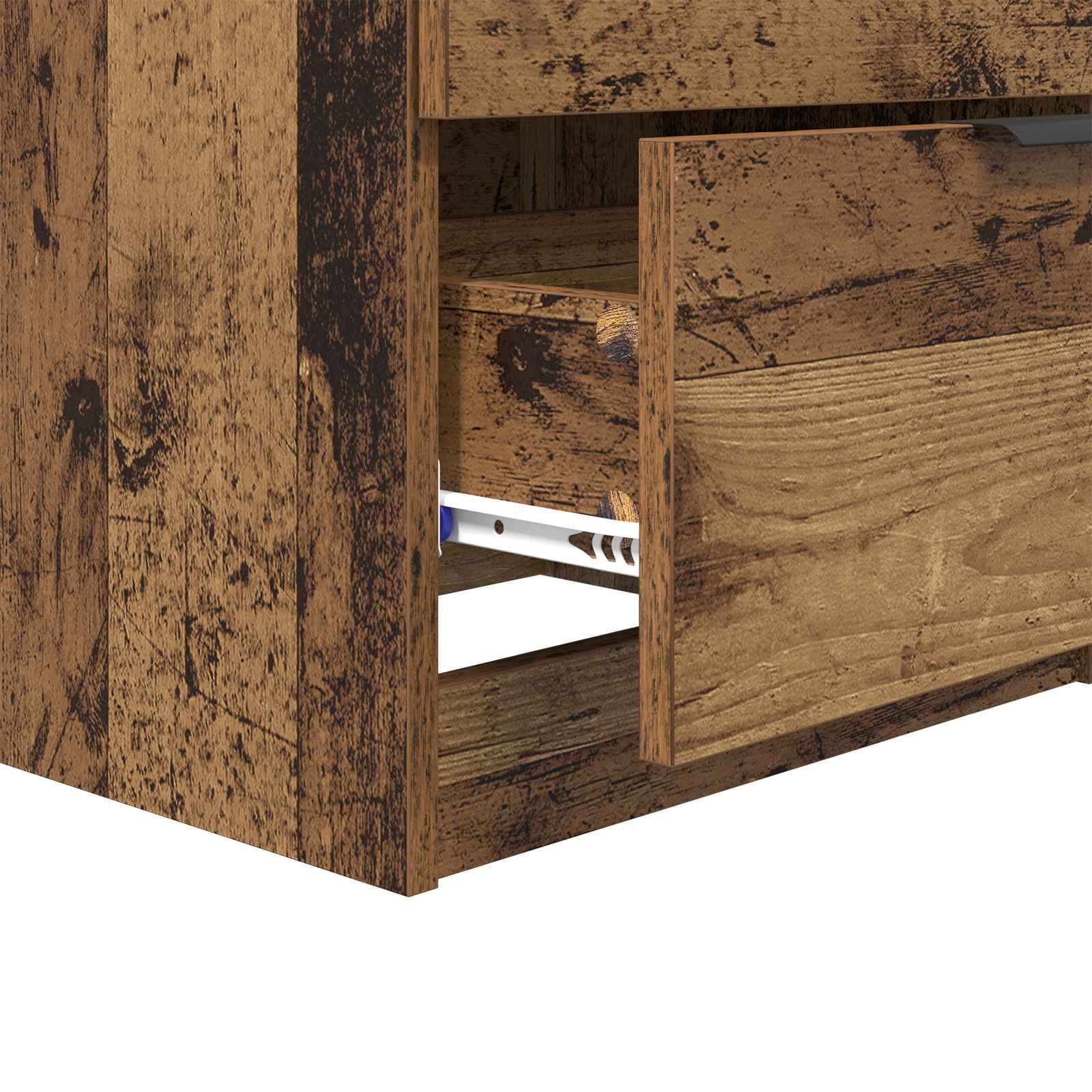 Nachttisch 2 stk. Altholz 45 x 39 x 50 cm Holzwerkstoff