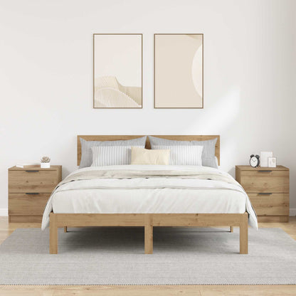 Nachttisch 2 stk. Artisan-Eiche 45 x 39 x 50 cm Holzwerkstoff