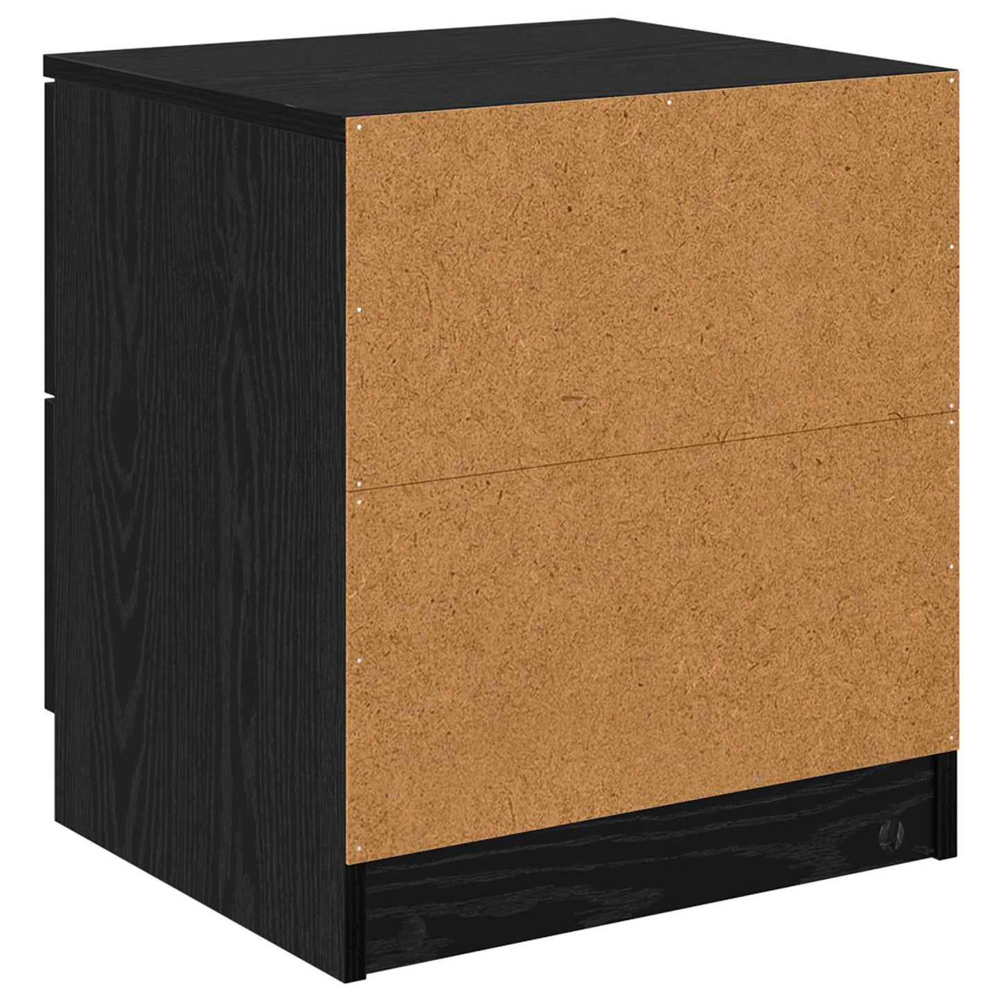 Nachttisch 2 stk. Schwarz Eichen-Optik 45 x 39 x 50 cm