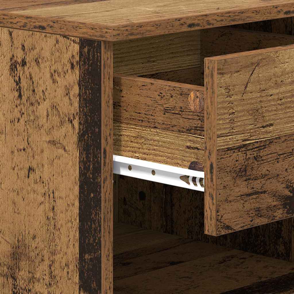 Bettschrank 2 stk. Altholz 40 x 39 x 40 cm Holzwerkstoff