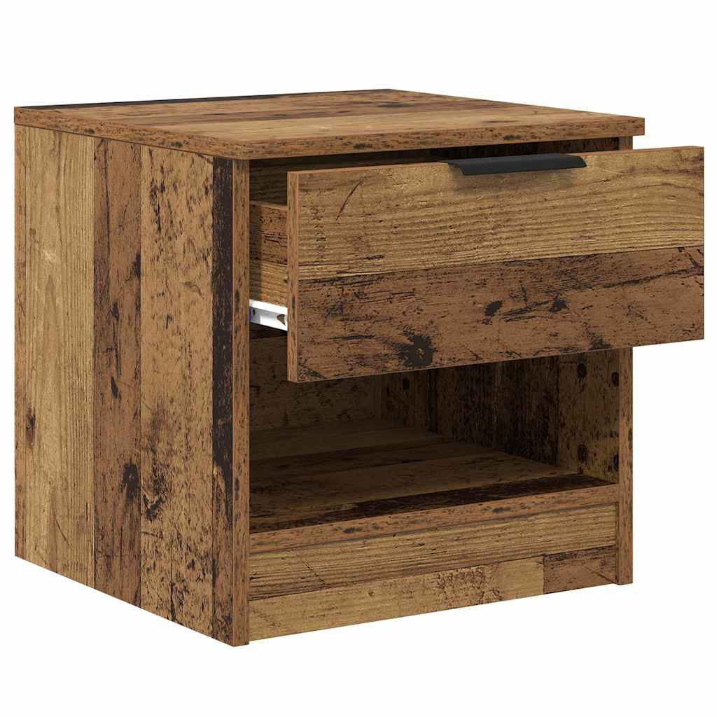 Bettschrank 2 stk. Altholz 40 x 39 x 40 cm Holzwerkstoff