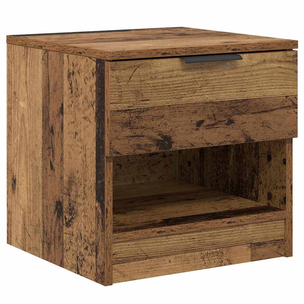 Bettschrank 2 stk. Altholz 40 x 39 x 40 cm Holzwerkstoff