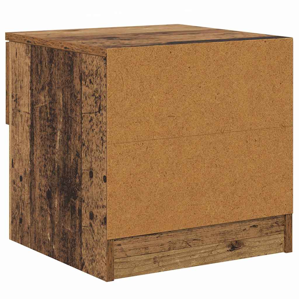 Bettschrank 2 stk. Altholz 40 x 39 x 40 cm Holzwerkstoff