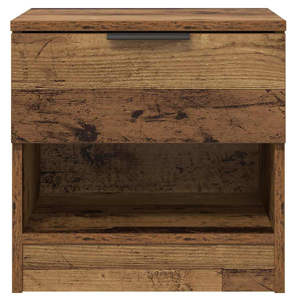 Bettschrank 2 stk. Altholz 40 x 39 x 40 cm Holzwerkstoff