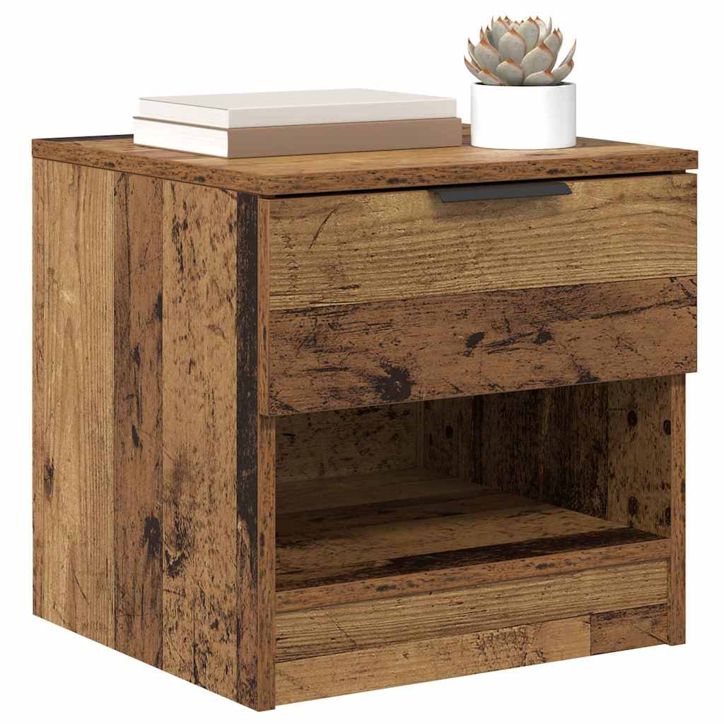 Bettschrank 2 stk. Altholz 40 x 39 x 40 cm Holzwerkstoff