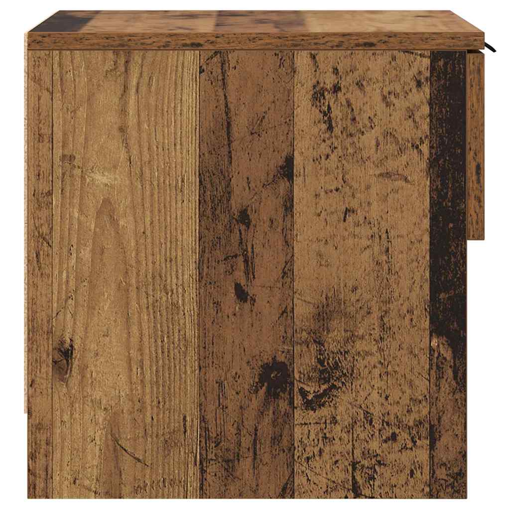 Bettschrank 2 stk. Altholz 40 x 39 x 40 cm Holzwerkstoff