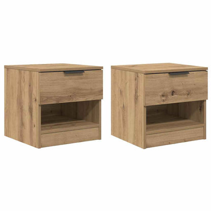Bettschrank 2 stk. Artisan-Eiche 40 x 39 x 40 cm Holzwerkstoff