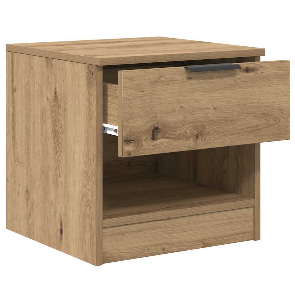 Bettschrank 2 stk. Artisan-Eiche 40 x 39 x 40 cm Holzwerkstoff