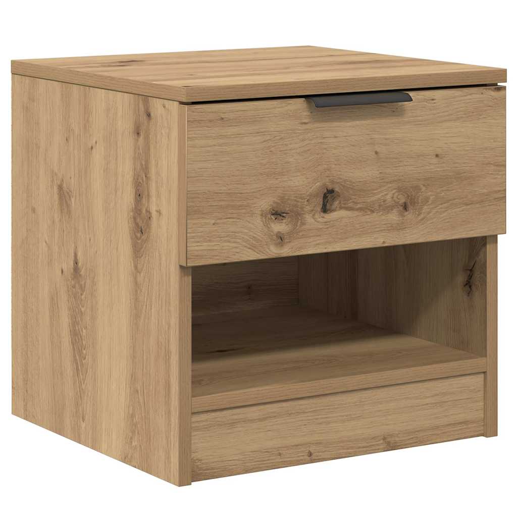 Bettschrank 2 stk. Artisan-Eiche 40 x 39 x 40 cm Holzwerkstoff