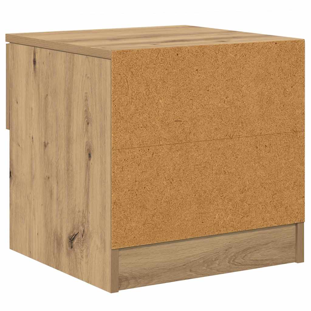 Bettschrank 2 stk. Artisan-Eiche 40 x 39 x 40 cm Holzwerkstoff