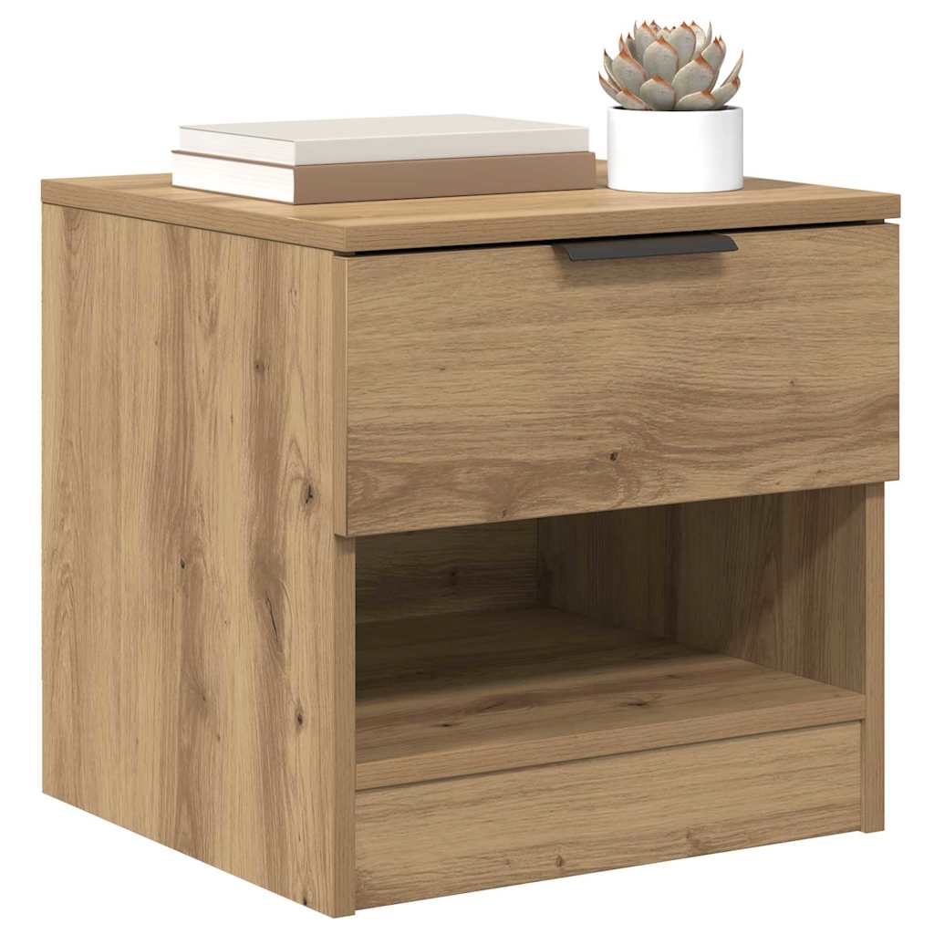Bettschrank 2 stk. Artisan-Eiche 40 x 39 x 40 cm Holzwerkstoff