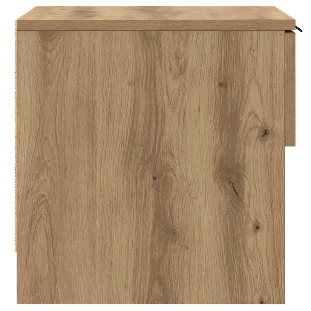 Bettschrank 2 stk. Artisan-Eiche 40 x 39 x 40 cm Holzwerkstoff