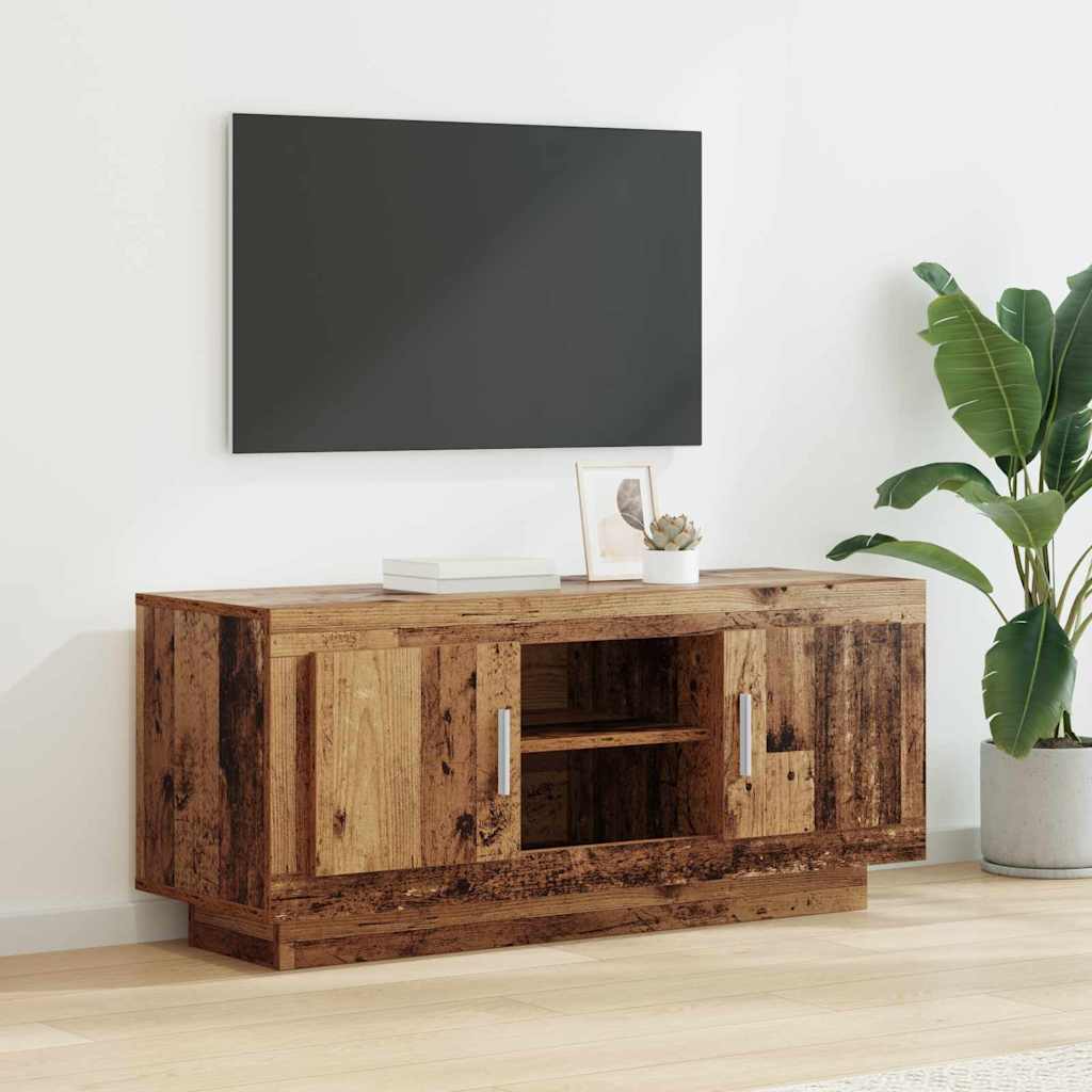 TV-Schränk 102 x 35 x 45 cm Altholz Holzwerkstoff