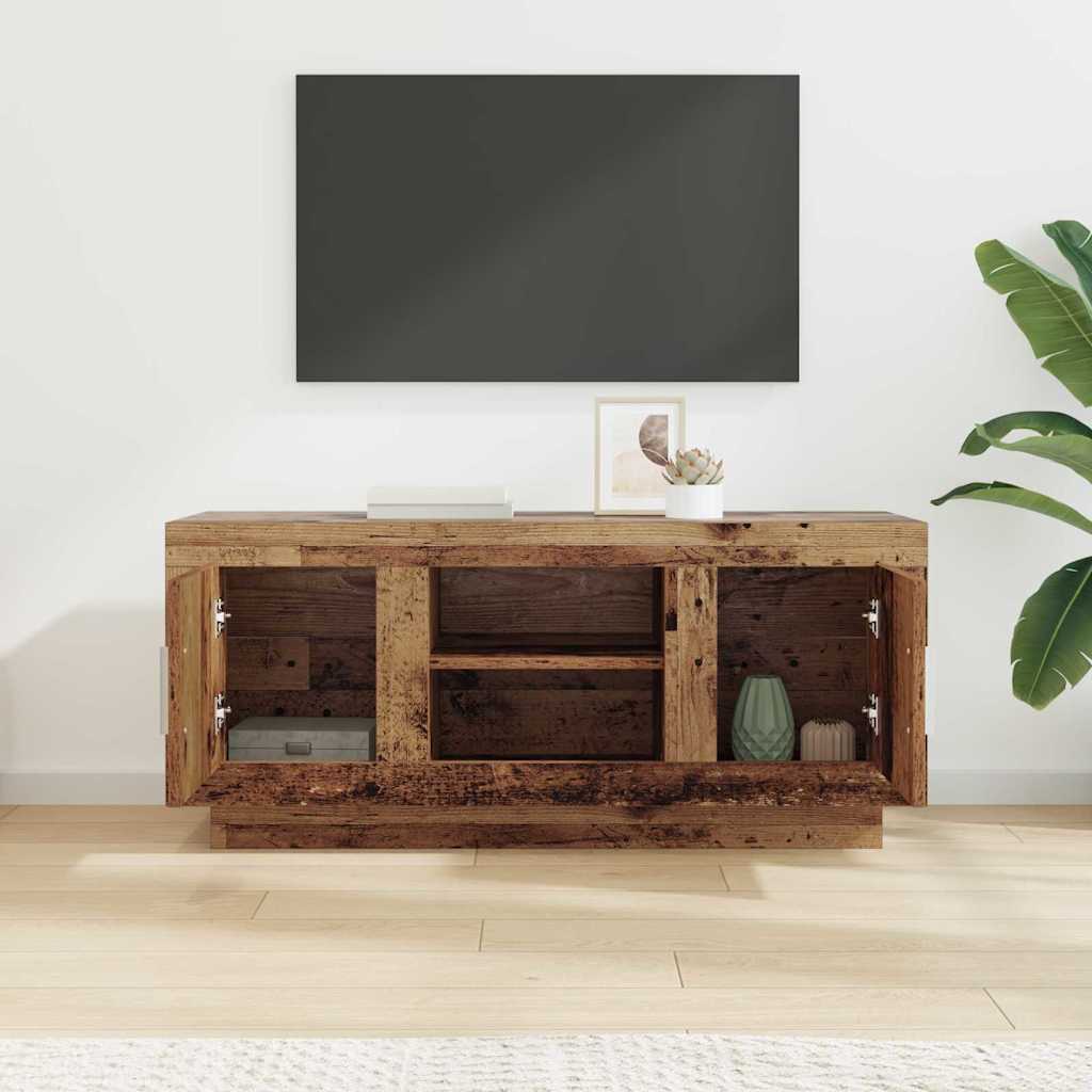 TV-Schränk 102 x 35 x 45 cm Altholz Holzwerkstoff
