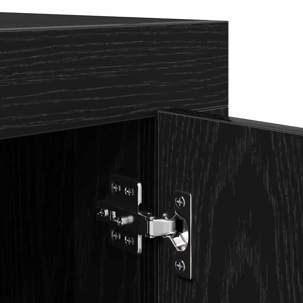 TV-Schränk 102 x 35 x 45 cm Schwarz Eichen-Optik Holzwerkstoff