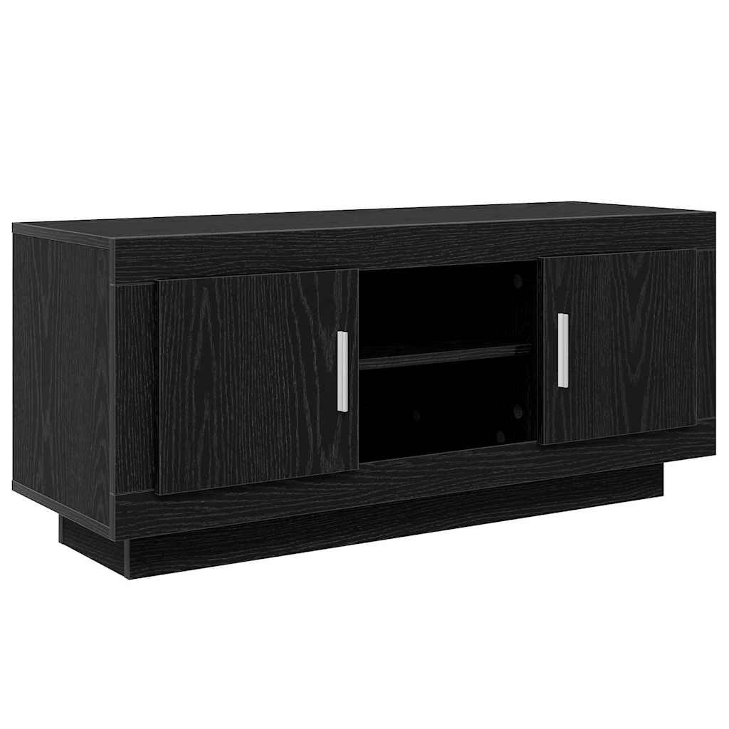 TV-Schränk 102 x 35 x 45 cm Schwarz Eichen-Optik Holzwerkstoff