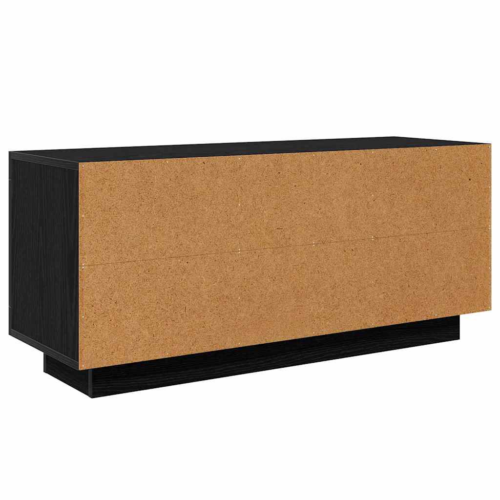 TV-Schränk 102 x 35 x 45 cm Schwarz Eichen-Optik Holzwerkstoff