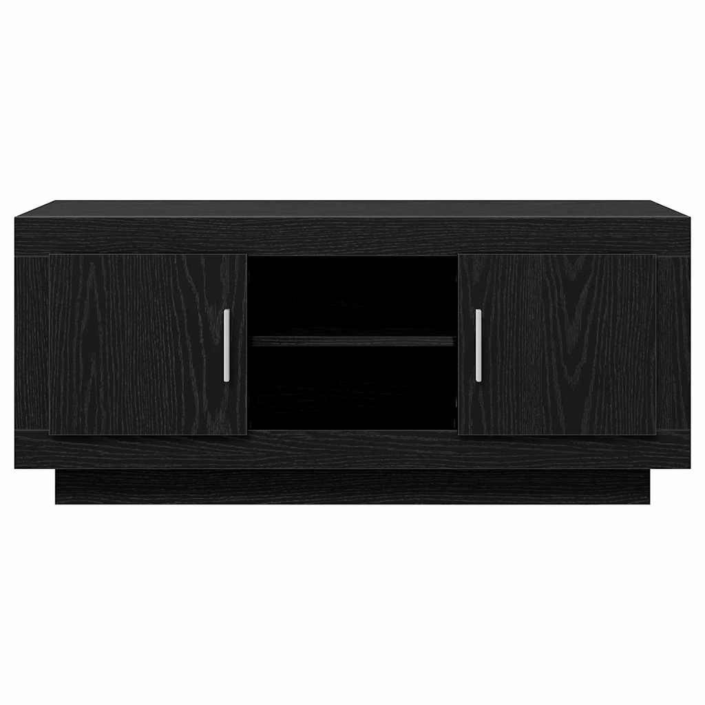 TV-Schränk 102 x 35 x 45 cm Schwarz Eichen-Optik Holzwerkstoff