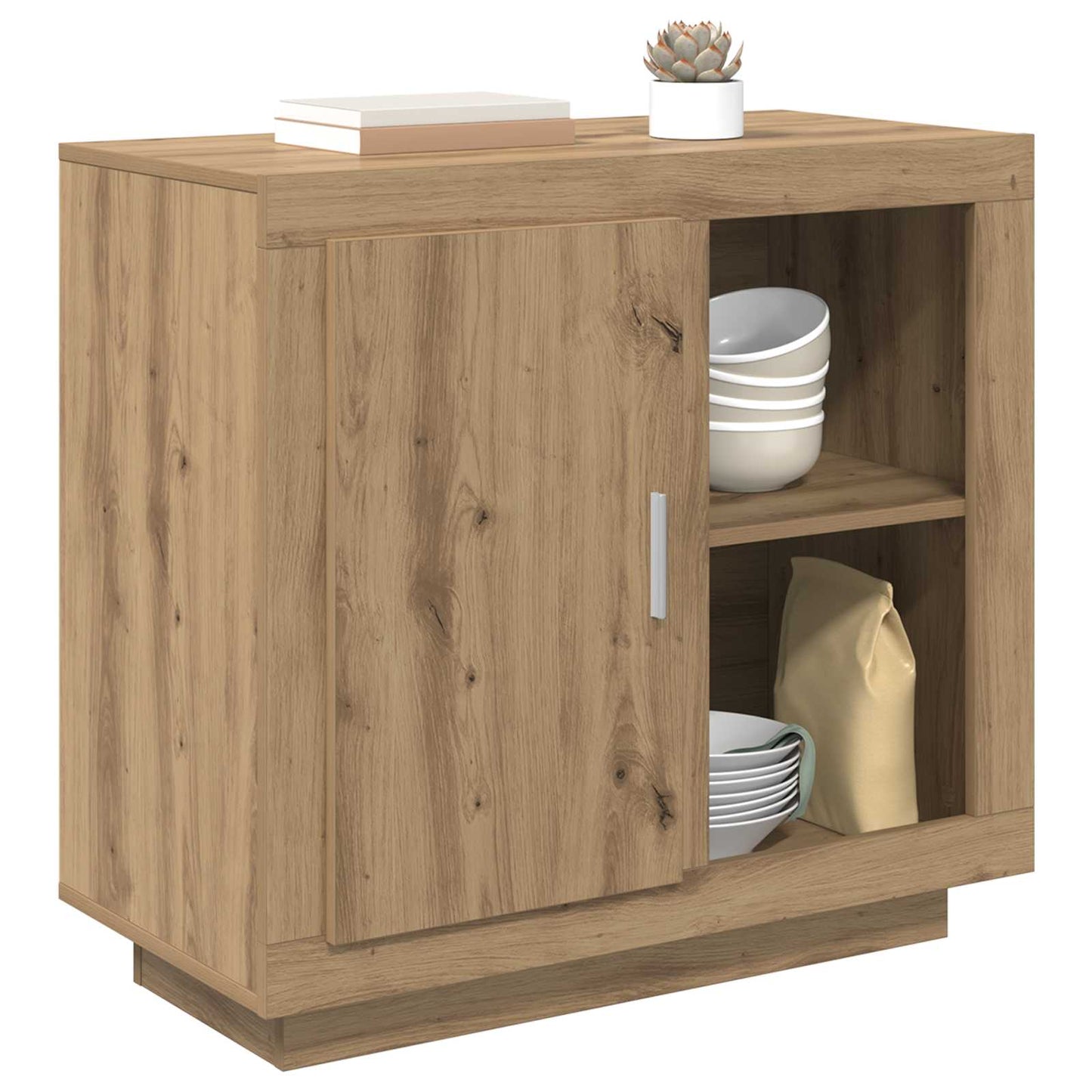 Sideboard Artisan-Eiche 80 x 40 x 75 cm Holzwerkstoff