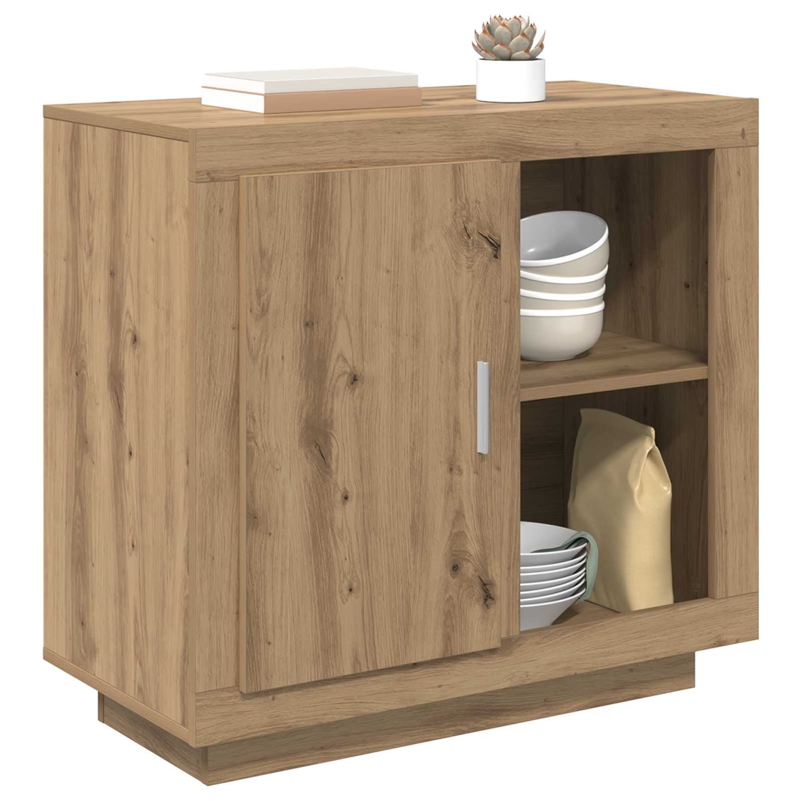 Sideboard Artisan-Eiche 80 x 40 x 75 cm Holzwerkstoff