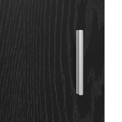 Sideboard Schwarz Eichen-Optik 80 x 40 x 75 cm Holzwerkstoff