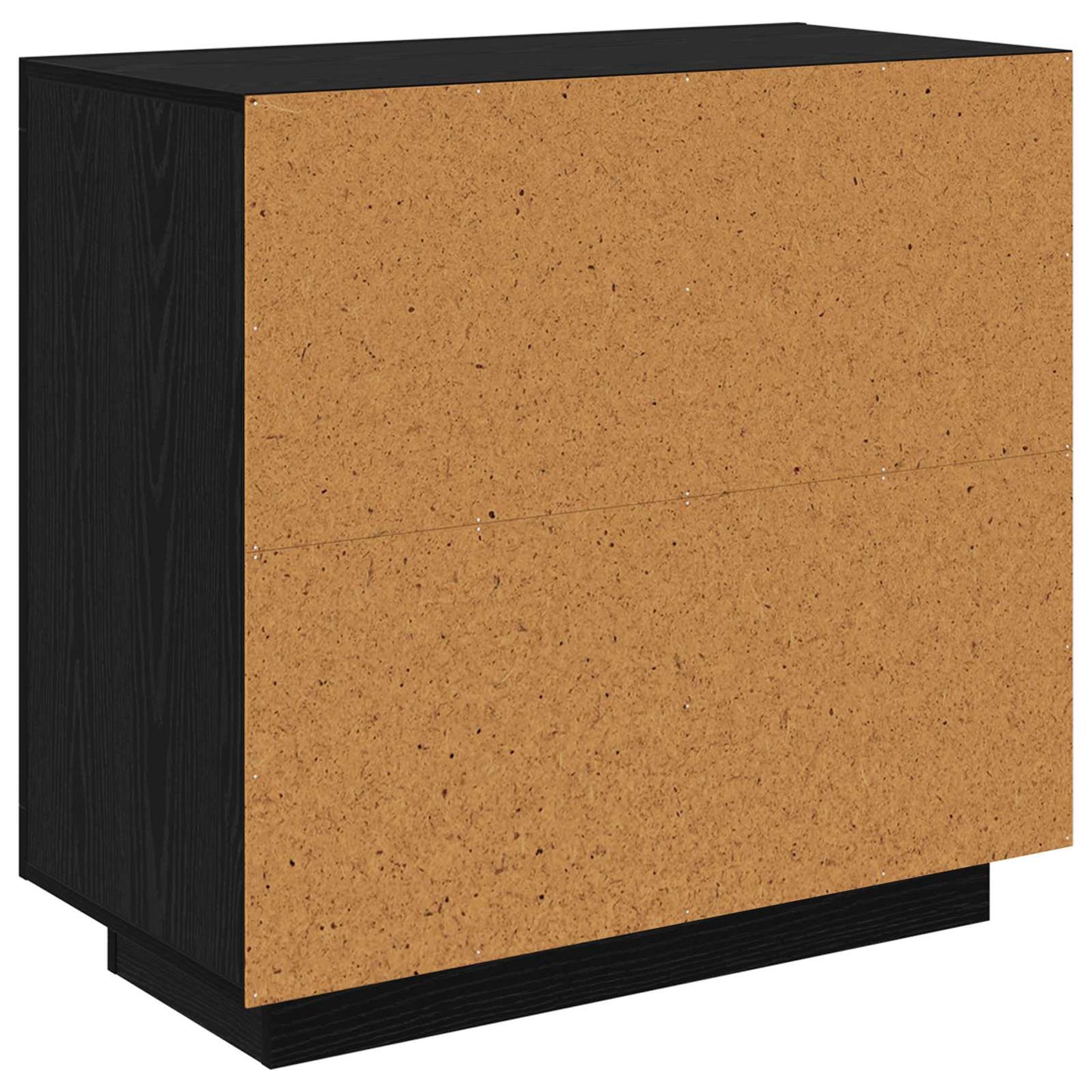 Sideboard Schwarz Eichen-Optik 80 x 40 x 75 cm Holzwerkstoff