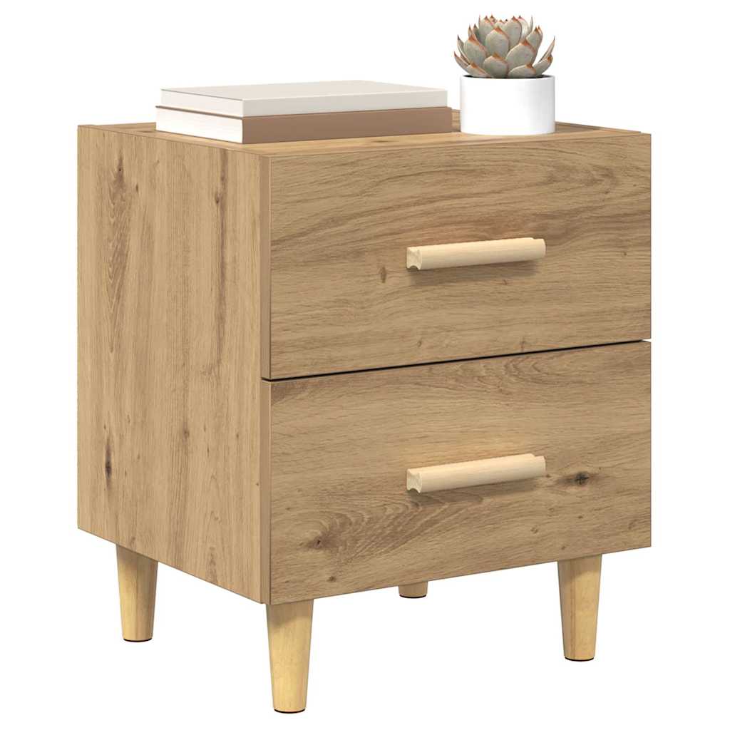Bettschrank 2 stk. Artisan-Eiche 40 x 35 x 47,5 cm