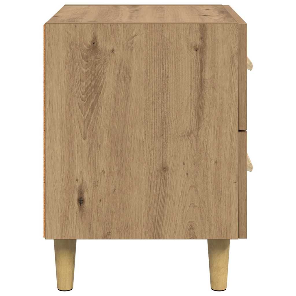 Bettschrank 2 stk. Artisan-Eiche 40 x 35 x 47,5 cm