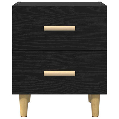 Bettschrank Schwarz Eichen-Optik 40 x 35 x 47,5 cm