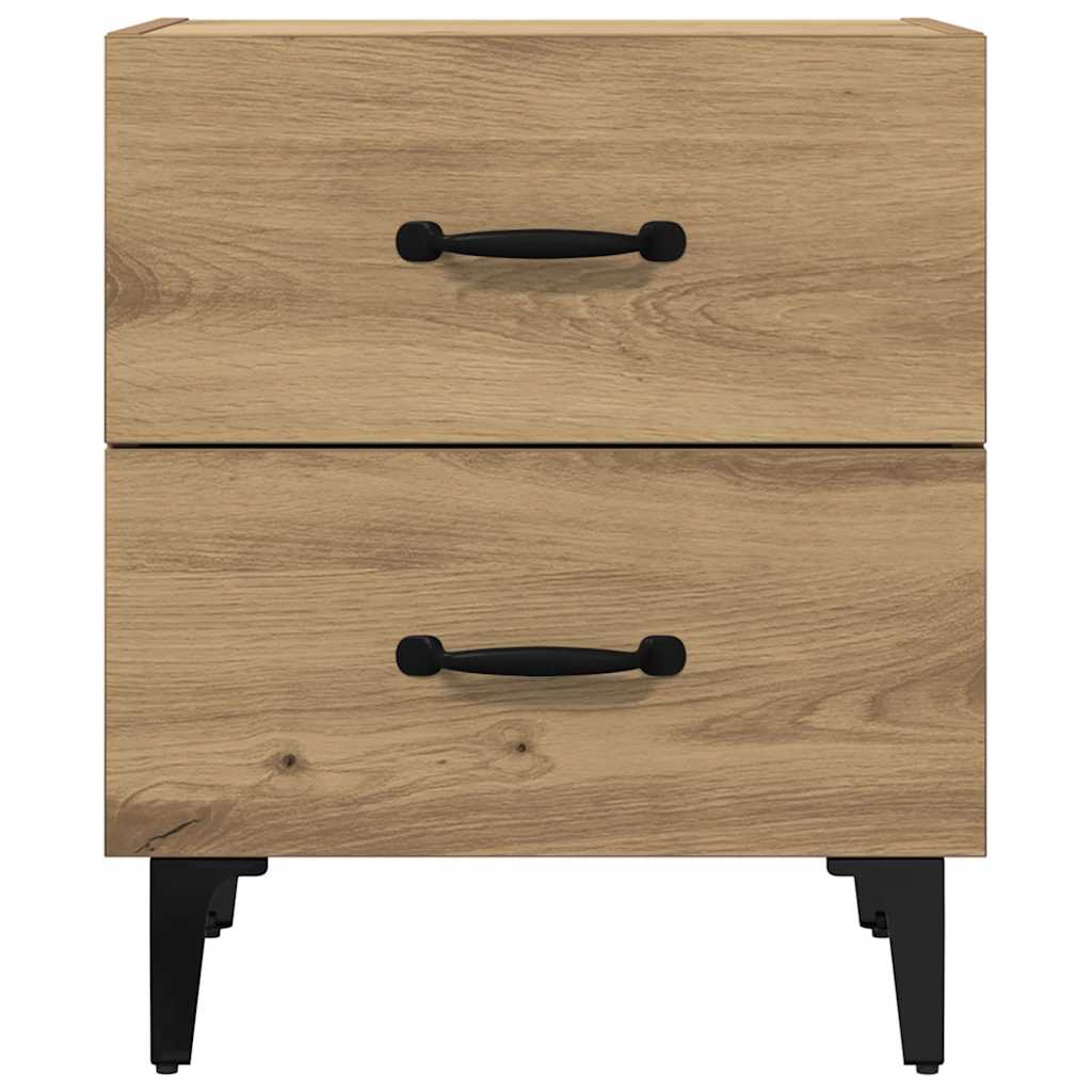 Bettschrank 2 stk. Artisan-Eiche 40 x 35 x 47,5 cm