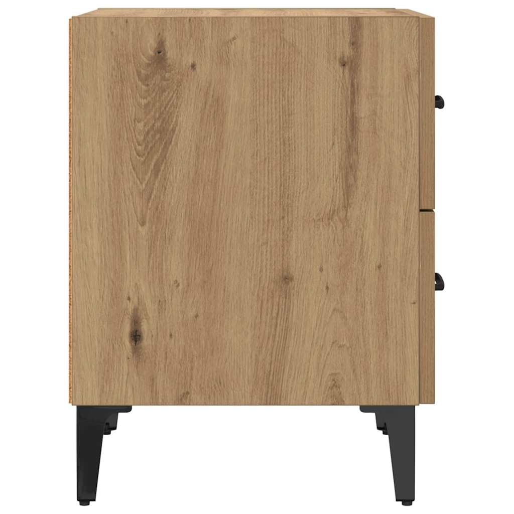 Bettschrank 2 stk. Artisan-Eiche 40 x 35 x 47,5 cm
