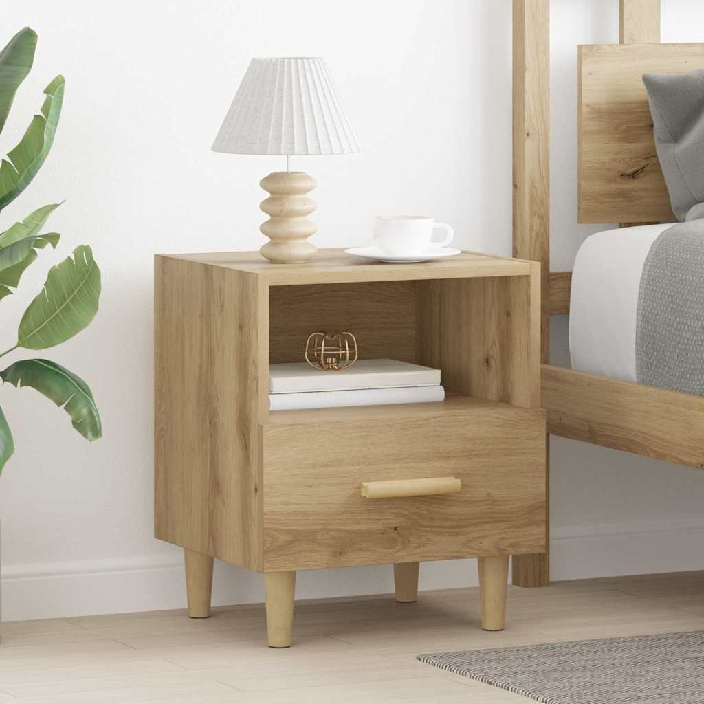 Nachttisch 2 stk. Artisan-Eiche 40 x 35 x 47 cm Holzwerkstoff