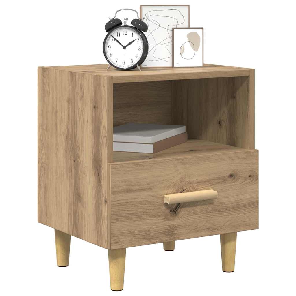 Nachttisch 2 stk. Artisan-Eiche 40 x 35 x 47 cm Holzwerkstoff