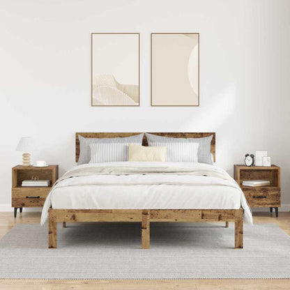 Nachttisch 2 stk. Altholz 40 x 35 x 47,5 cm Holzwerkstoff