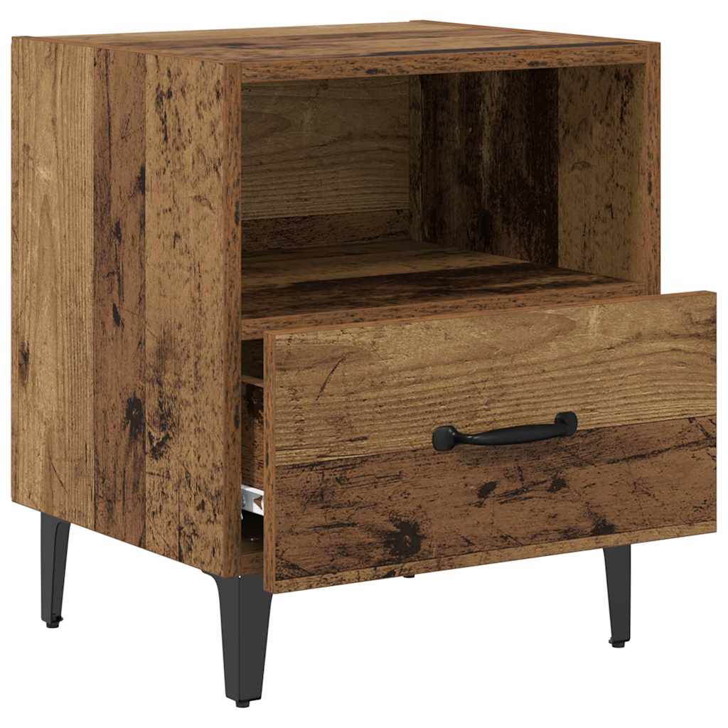 Nachttisch 2 stk. Altholz 40 x 35 x 47,5 cm Holzwerkstoff