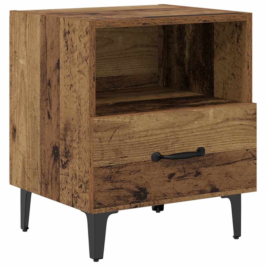 Nachttisch 2 stk. Altholz 40 x 35 x 47,5 cm Holzwerkstoff